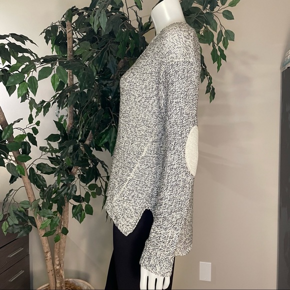 🖤 RDI | Marled Knit Sweater with Elbow Patches - Picture 3 of 9